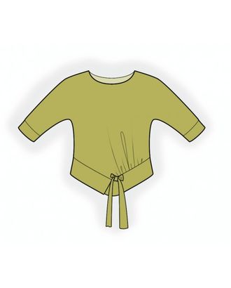Выкройка: блузка с баской арт. ВКК-3576-1-ЛК0004853