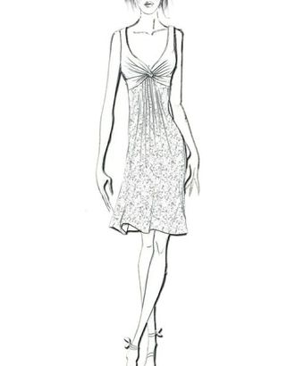 Выкройка: платье с узлом арт. ВКК-1567-1-ЛК0002022