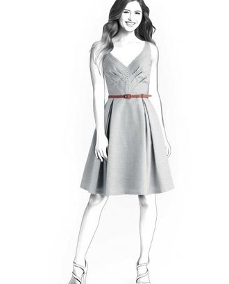 Выкройка: полосатое платье со складками арт. ВКК-456-1-ЛК0004282