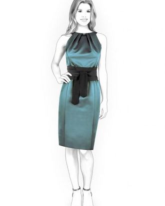 Выкройка: платье с американской проймой арт. ВКК-1483-1-ЛК0004306
