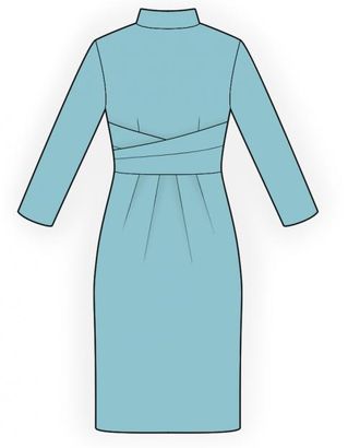 Выкройка: шелковое платье арт. ВКК-995-10-ЛК0004464