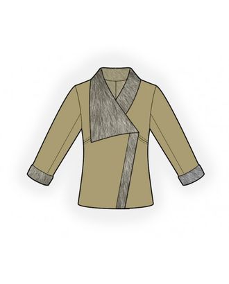 Выкройка: куртка-дубленка арт. ВКК-2742-1-ЛК0004875