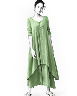 Выкройка: платье двухслойное арт. ВКК-2802-11-ЛК0004948