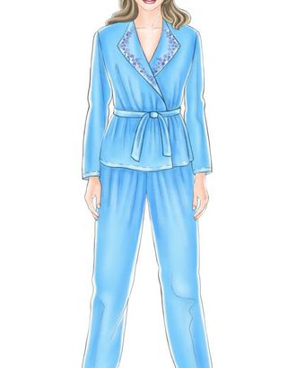 Выкройка: голубая пижама (брюки) арт. ВКК-1998-1-ЛК0005236