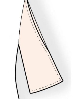 Выкройка: рукав (на базе 4178 блузка с открытыми плечами) арт. ВКК-682-10-ЛК0005384
