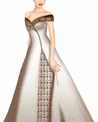 Выкройка: свадебное платье 2 арт. ВКК-1727-1-ЛК0005530