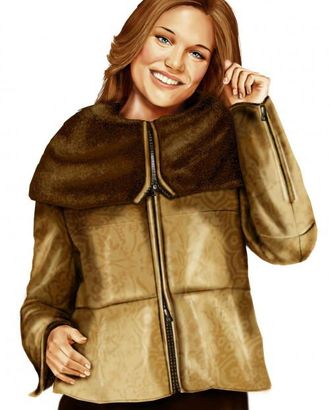 Выкройка: куртка с большим воротником арт. ВКК-1479-1-ЛК0005700