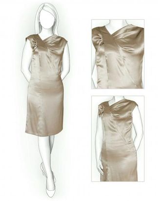 Выкройка: платье с декоративным вырезом арт. ВКК-778-1-ЛК0005844