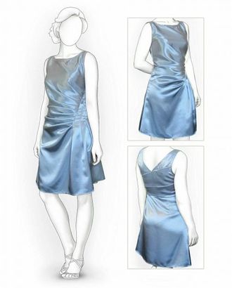 Выкройка: платье с защипами арт. ВКК-929-10-ЛК0005861