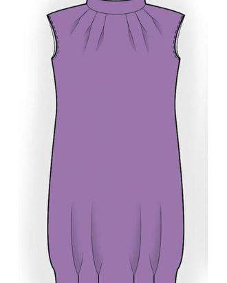 Выкройка: трикотажное платье арт. ВКК-426-1-ЛК0005920