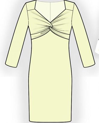 Выкройка: платье с узлом арт. ВКК-731-1-ЛК0005939