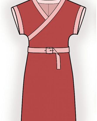 Выкройка: трикотажное платье арт. ВКК-1118-1-ЛК0005959