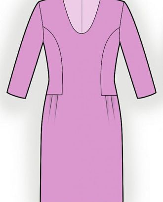 Выкройка: серое платье арт. ВКК-517-1-ЛК0005972
