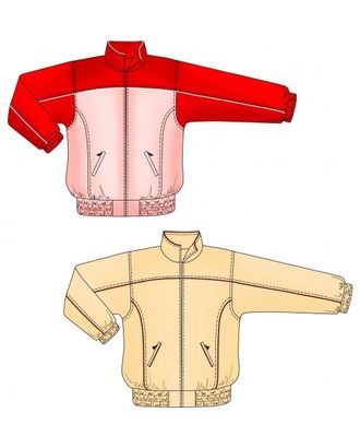 Выкройка: спортивная куртка с кокеткой арт. ВКК-1860-1-ЛК0007148