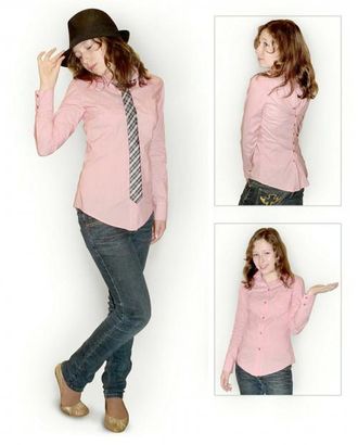 Выкройка: блузка розовая арт. ВКК-527-1-ЛК0007171