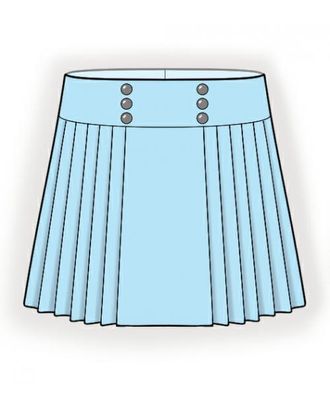 Выкройка: юбка с кокеткой арт. ВКК-2070-1-ЛК0007203