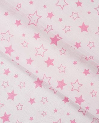 Купить Ткань для детского постельного Бязь "Звездное небо" розовый б/з арт. ЛГБХ-41-1-ЛГБХ0002497 оптом в Бресте