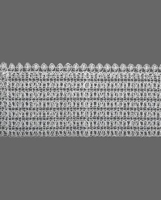 Купить Кружево на органзе ш.9,5см (белый) арт. СЕТ-102-1-41159 оптом в Усть-Каменогорске