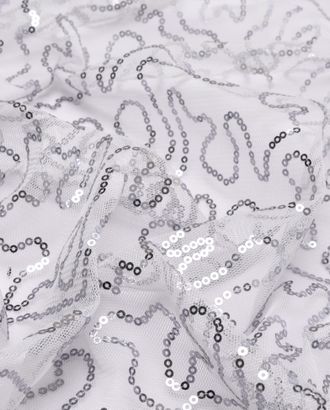 Купить Пайеточные ткани Пайетка на сетке "Змейка" арт. ПАЙ-13-13-20543.012 оптом