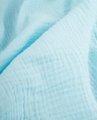 Купить Одежные ткани голубого цвета из хлопка Муслин плательный 162гр арт. ХМ-4-15-21055.023 оптом в Казахстане
