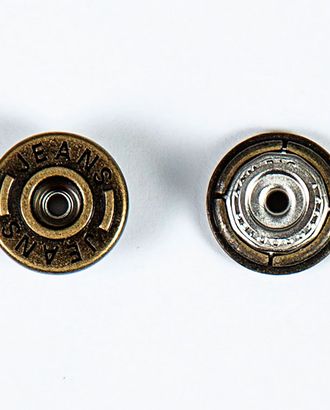 Пуговица джинсовая на ломанной ножке 17мм цветной металл 50шт арт. ПРС-1219-3-ПРС0030611