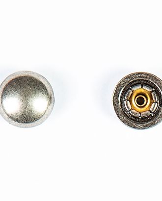 Кнопка альфа, омега 15мм цветной металл арт. ПРС-1250-3-ПРС0030776
