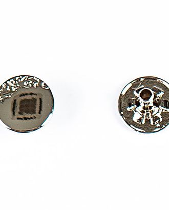 Кнопка альфа, омега 12мм цветной металл арт. ПРС-1528-1-ПРС0031905