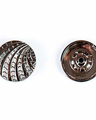 Кнопка альфа, омега 20мм цветной металл арт. ПРС-1538-2-ПРС0031928