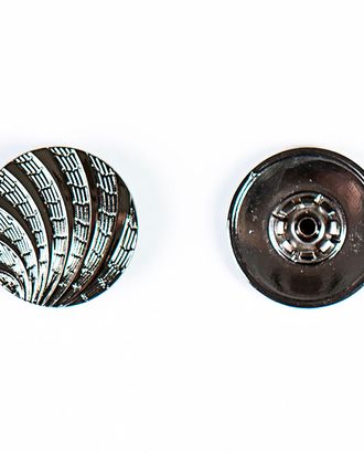Кнопка альфа, омега 25мм цветной металл арт. ПРС-1539-2-ПРС0031932