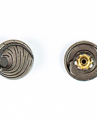 Кнопка альфа, омега 20мм цветной металл арт. ПРС-1540-3-ПРС0031937