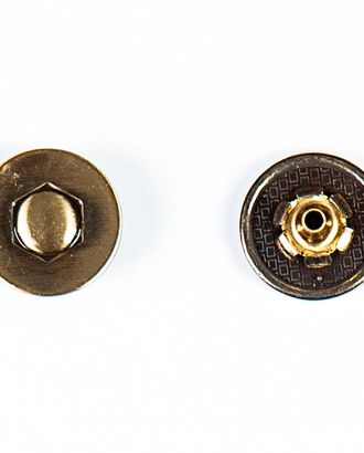 Кнопка альфа, омега 18мм цветной металл арт. ПРС-1542-4-ПРС0031946