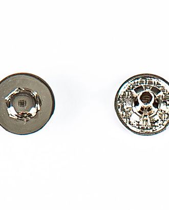 Кнопка альфа, омега 12мм цветной металл арт. ПРС-1543-1-ПРС0031947