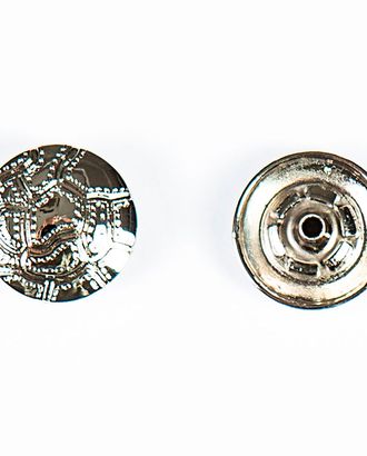 Кнопка альфа, омега 18мм цветной металл арт. ПРС-1544-1-ПРС0031951