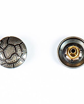 Кнопка альфа, омега 18мм цветной металл арт. ПРС-1544-3-ПРС0031953