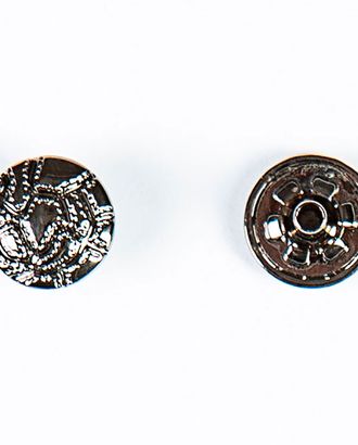 Кнопка альфа, омега 12мм цветной металл арт. ПРС-1545-2-ПРС0031956