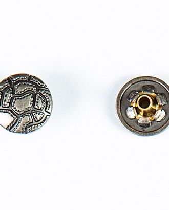 Кнопка альфа, омега 12мм цветной металл арт. ПРС-1545-3-ПРС0031957