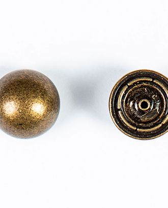 Кнопка альфа, омега 19мм цветной металл арт. ПРС-1371-5-ПРС0032066