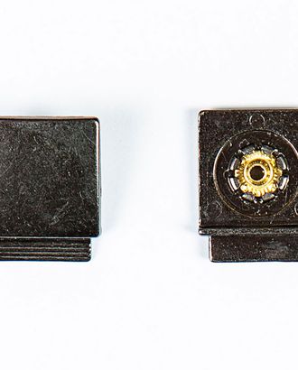 Кнопка альфа, омега 18х23мм цветной металл арт. ПРС-1580-2-ПРС0032107