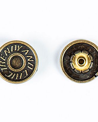 Кнопка альфа, омега 17мм цветной металл арт. ПРС-1648-4-ПРС0032426