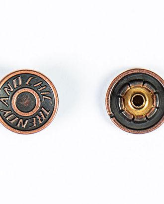 Кнопка альфа, омега 14мм цветной металл арт. ПРС-1649-1-ПРС0032429