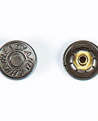 Кнопка альфа, омега 14мм цветной металл арт. ПРС-1649-3-ПРС0032431