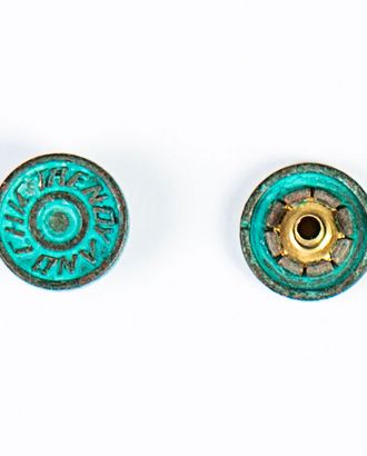 Кнопка альфа, омега 14мм цветной металл арт. ПРС-1649-6-ПРС0032434