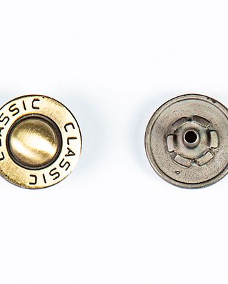 Кнопка альфа, омега 18мм цветной металл арт. ПРС-1725-2-ПРС0032720