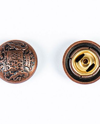 Кнопка альфа, омега 20мм цветной металл арт. ПРС-1734-3-ПРС0032808