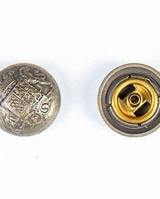 Кнопка альфа, омега 20мм цветной металл арт. ПРС-1734-4-ПРС0032809