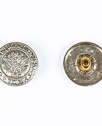 Кнопка альфа, омега 20мм цветной металл арт. ПРС-1736-1-ПРС0032817