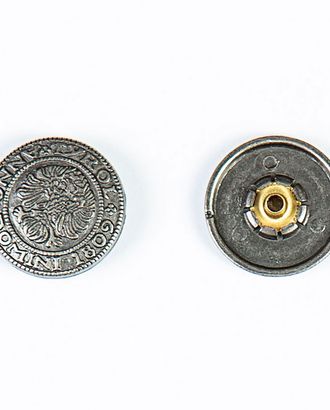 Кнопка альфа, омега 20мм цветной металл арт. ПРС-1736-4-ПРС0032820