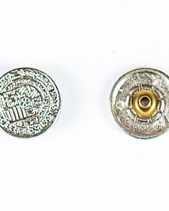 Кнопка альфа, омега 17мм цветной металл арт. ПРС-1739-1-ПРС0032834