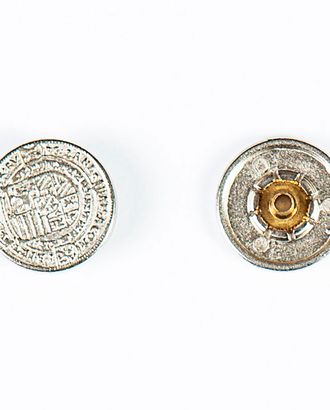 Кнопка альфа, омега 17мм цветной металл арт. ПРС-1739-2-ПРС0032835