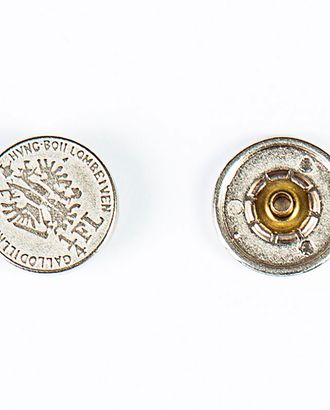 Кнопка альфа, омега 17мм цветной металл арт. ПРС-1771-1-ПРС0032942